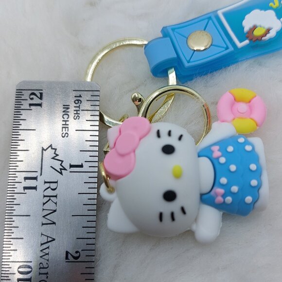 2/$25 Hello Kitty keychai wrist strap lanyard with "The sunshine Unicorn" - Picture 5 of 6